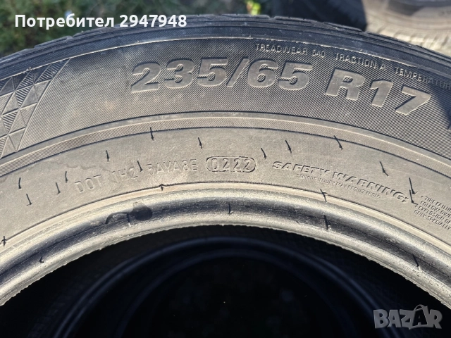 Летни гуми Kumho  235/65/17 дот 22, снимка 3 - Гуми и джанти - 52248879