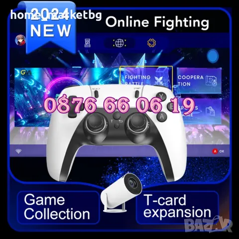 Безжична ретро конзола GAME STICK HD с 10000 игри и два джойстика, телевизионна игра, снимка 2 - Други игри и конзоли - 48351478