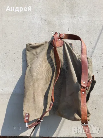 Стара брезентова раница #16, снимка 4 - Екипировка - 47634633