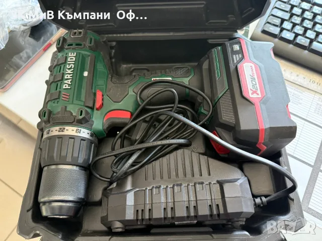 акумулаторен винтоверт/бормашина Parkside 20 V, снимка 2 - Винтоверти - 55796379