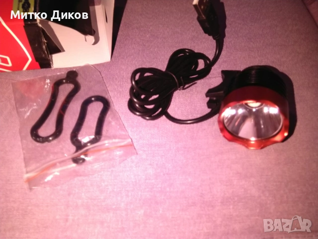 светлина предна USB Front light Skorpion  CREE XML - T6 LED  нов, снимка 9 - Аксесоари за велосипеди - 53322741