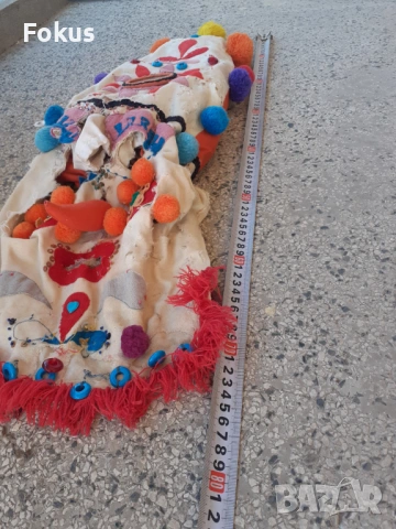 Стара шарена кукерска маска, снимка 7 - Антикварни и старинни предмети - 53291546