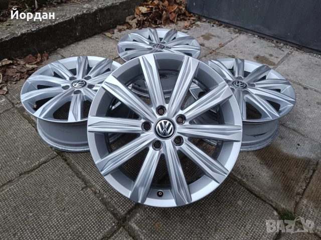 ОРИГИНАЛНИ джанти 17' цола 5x112 ФОЛКСВАГЕН / VW Touran GOLF 57,1 ET52, снимка 2 - Гуми и джанти - 52859829