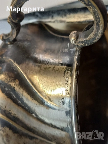 Сребърни подстакани 3 броя, снимка 6 - Нумизматика и бонистика - 53645692