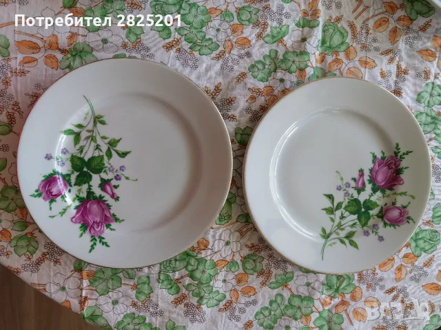порцеланови чинии и сосиера, снимка 3 - Прибори за хранене, готвене и сервиране - 48964849