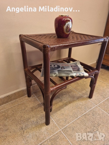 Етажерки и масичка от ратан, снимка 14 - Етажерки - 53825511