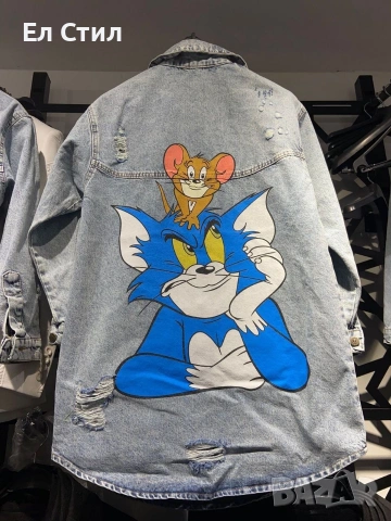 🩷Дамски дънкови ризи НА ЕДРО , снимка 13 - Ризи - 53633391