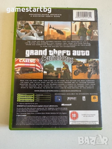 Grand Theft Auto San Andreas за Xbox classic/Xbox original, снимка 2 - Игри за Xbox - 53699985