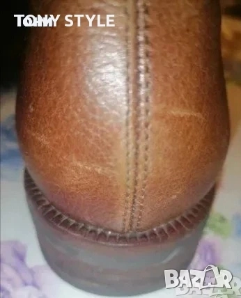 VIBRAM Оригинал Нови Мъжки Боти Изцяло от Натурална Естествена Кожа 44, снимка 6 - Мъжки боти - 53661158