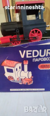 СССР Ретро Винтидж Паровоз стара руска играчка влак влакче VEDUR , снимка 4 - Антикварни и старинни предмети - 48709536