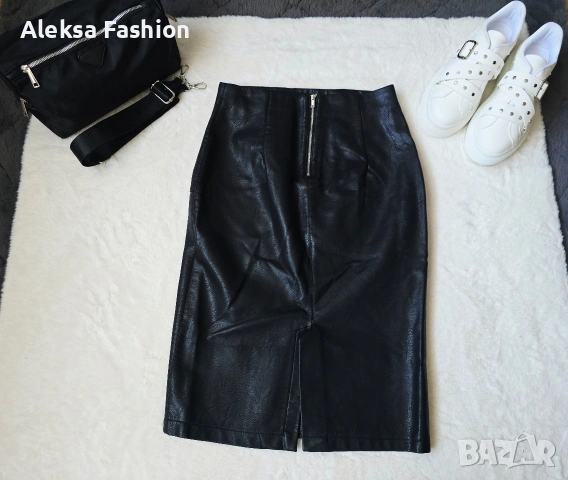 Кожена пола , снимка 6 - Поли - 47560252