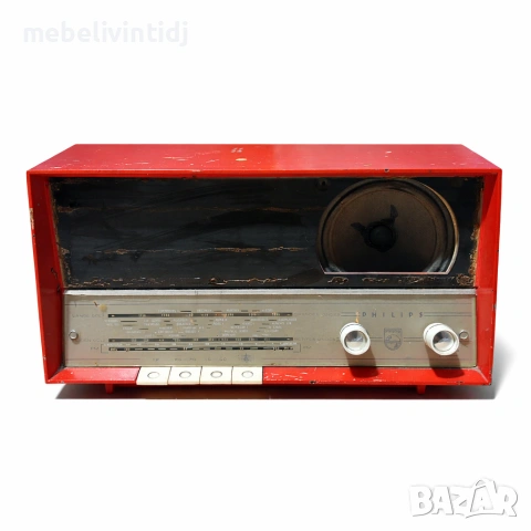 Лампово радио Philips B2X92A, снимка 2 - Антикварни и старинни предмети - 53650744