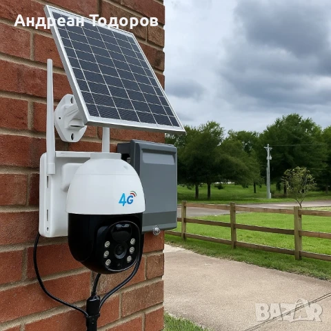 Соларна 10MP 4G безжична PTZ камера с детектор за движение и двупосочно аудио – Модел