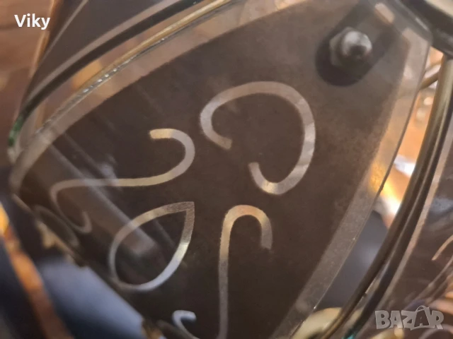 Порцеланови руски съветски нощни лампи вълшебни три позиционни витраж, снимка 5 - Настолни лампи - 51091322