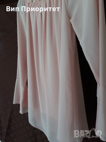 розова блуза с перли, снимка 8 - Ризи - 34710082