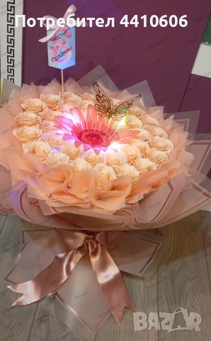 Светещ букет от рози LED – уникален подарък за жена