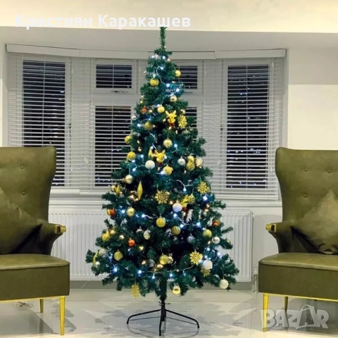 Изкуствена Kоледна елха, снимка 5 - Декорация за дома - 52656619