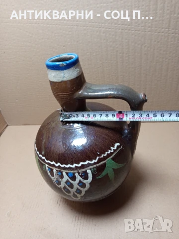 Стара Ръчно Изработена Глинена Стомана., снимка 8 - Антикварни и старинни предмети - 51360033