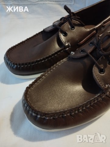 BECKMANN ЕСТЕСТВМЕНА КОЖА мъжки мокасини, цвят тъмен шоколад