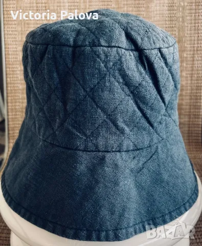 Модерна шапка панама 55% лен, 45% памук, снимка 2 - Шапки - 47564530