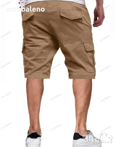 Ежедневни мъжки къси панталони с цветни блокове, 6цвята , снимка 11 - Къси панталони - 45375695