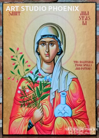 Икона на Света Анастасия ikona sveta anastasia, снимка 1