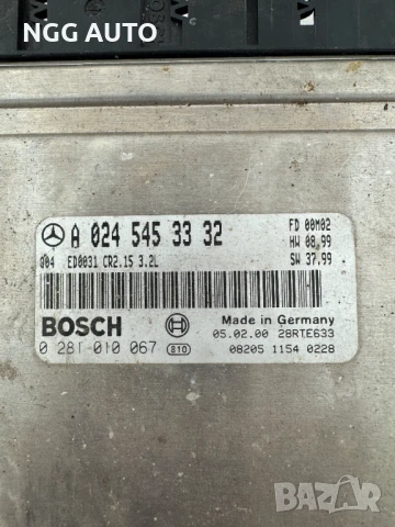 Компютър двигател ECU Mercedes-Benz 3.2 CDI - Bosch 0 281 010 067 / A0245453332, снимка 2 - Части - 51421795