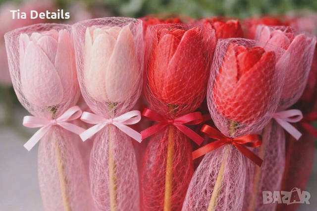 Ръчно изработени цветя от сапун, снимка 17 - Декорация за дома - 53202444