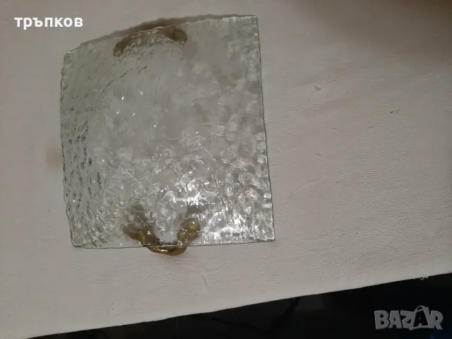 стъклена фруктиера ръчна изработка, снимка 2 - Декорация за дома - 50251844