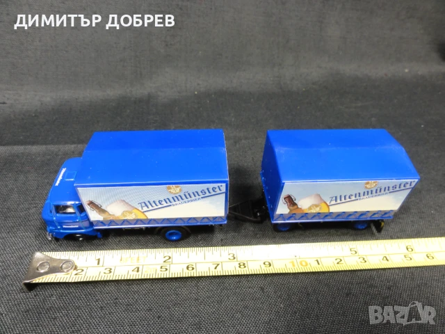 1/87 РЕТРО МЕТАЛНА КОЛИЧКА КАМИОН IFA W50 GRELL, снимка 7 - Колекции - 51120428