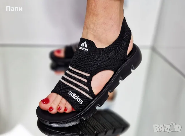 Дамски сандали Adidas черни, снимка 2 - Сандали - 56171404