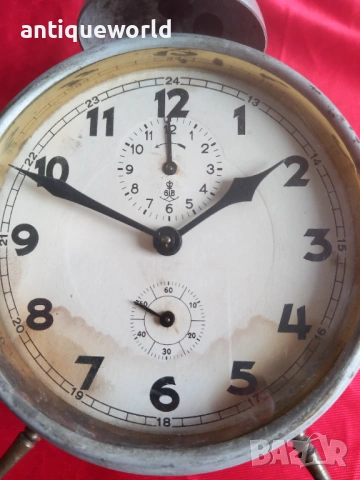 Gustav Becker Часовник , Будилник 1930-те Густав Бекер, снимка 6 - Антикварни и старинни предмети - 53731357