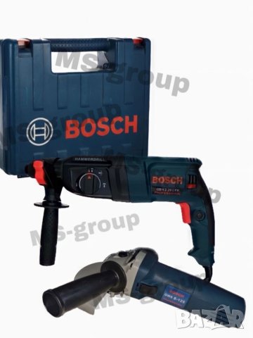 BOSCH  Перфоратор 1100W / Къртач + Ъглошлайф 1100W / флекс БОШ