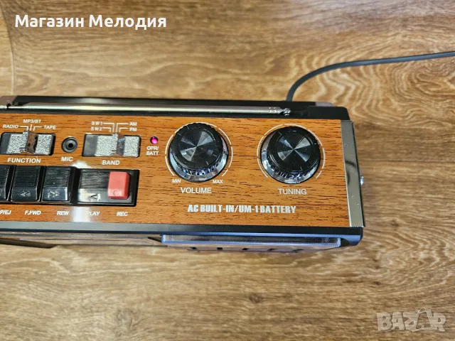 Радиокасетофон KNSTAR FP-319BT – Чисто нов, с Bluetooth, USB и SD, снимка 6 - Радиокасетофони, транзистори - 56118357