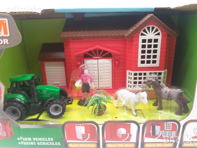Комплект ферма с трактор, къща и фигурки , снимка 2 - Други - 38271726
