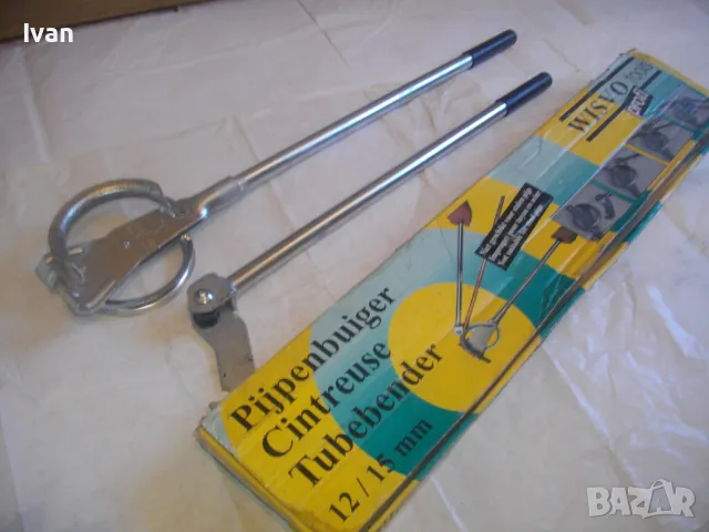 ф12мм-ф15мм НОВ НЕМСКИ ТРЪБОГИБ РЪЧЕН УРЕД ЗА ОГЪВАНЕ НА ТРЪБИ WISVO Tools Profi 85см/2,2кг, снимка 12 - Други инструменти - 47688665