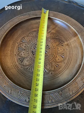 декоративна дърворезбована чиния , снимка 5 - Декорация за дома - 48994916