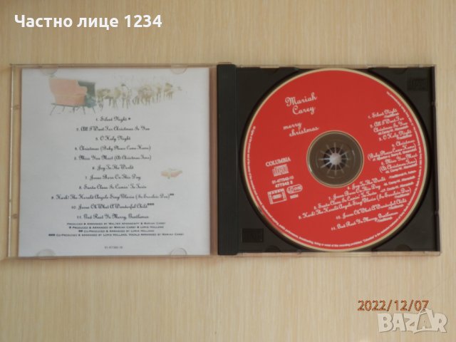 Mariah Carey – Merry Christmas - 1994, снимка 3 - CD дискове - 38932698