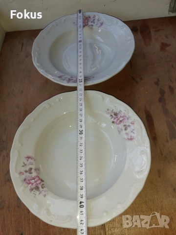 Български порцелан две чинии, снимка 6 - Антикварни и старинни предмети - 53268028