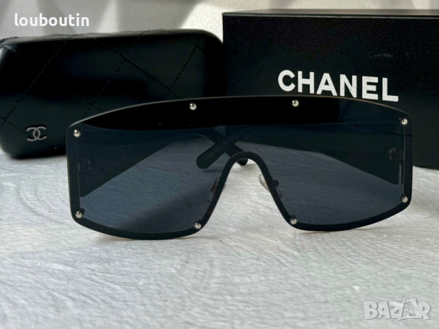 CH дамски слънчеви очила маска с лого, снимка 8 - Слънчеви и диоптрични очила - 44685631