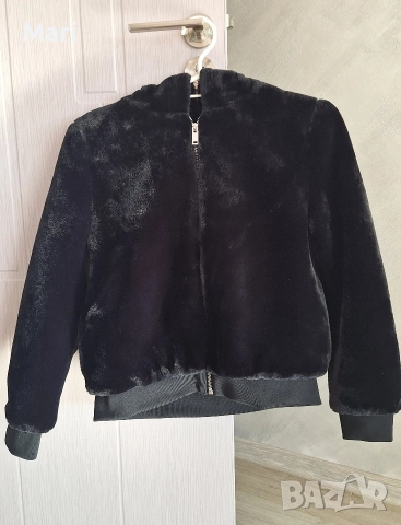 Яке еко косъм с качулка , снимка 3 - Якета - 48067617