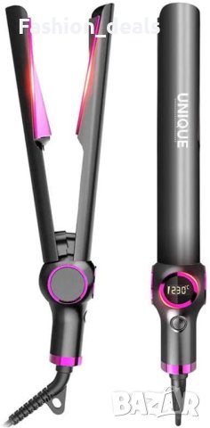 Нова Преса и маша 2 в 1 уред за оформяне на коса Прическа Къдрене Вълни 