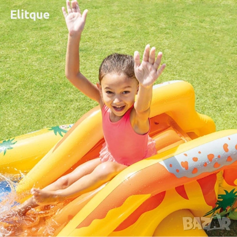 Пълно лятно забавление: Пръскащ надуваем басейн с пързалка за безкрайно удоволствие в горещите летни, снимка 10 - Други стоки за дома - 52888812