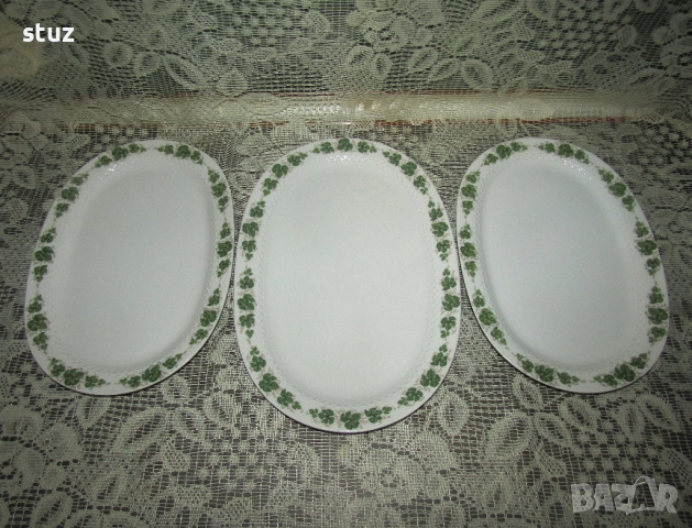 Немски порцеланови плата, овали, 2 размера, снимка 2 - Чинии - 50929305