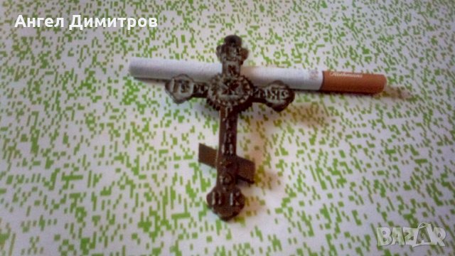 Стар бронзов православен кръст, снимка 8 - Антикварни и старинни предмети - 35781392