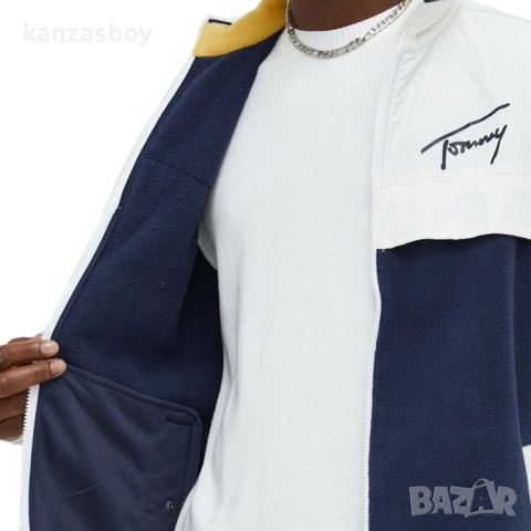 TOMMY JEANS MIX MEDIA RETRO VEST MEN - мъжки поларен елек Л, снимка 2 - Други - 53596540