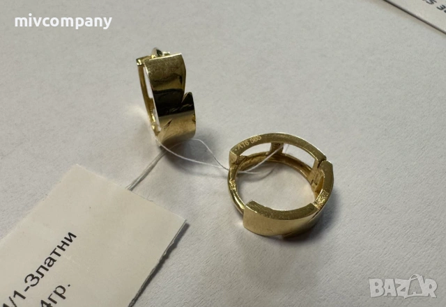 Златни Обеци 2.54гр, снимка 5 - Обеци - 53692160