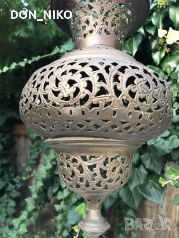 Голямо Бронзово кандило, снимка 6 - Антикварни и старинни предмети - 42710367