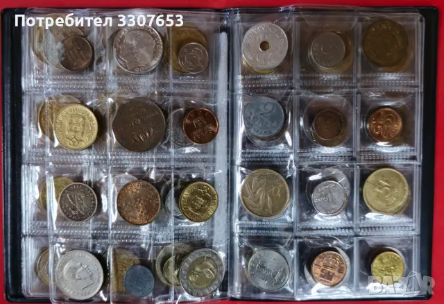 Колекция различни на вид монети в класьор червен от 120 брОЯ, снимка 7 - Нумизматика и бонистика - 47535329