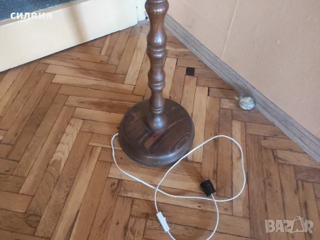 дървен лампион, снимка 2 - Лампиони - 49396618